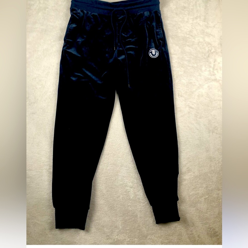 Men True Religion VelourNavy/Night Sky Velvet HS Jogger Athletic Pant Large NWOT